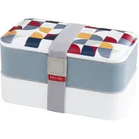 Easy life Lunchbox 2 laags inclusief bestek GEO2