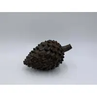 Home Sweet Home Dennenappel decoratie beeld bruin zwart liggend Maat L 20 x 12 cm polysteen | 121307 | | Stoer & Sober Woonstijl