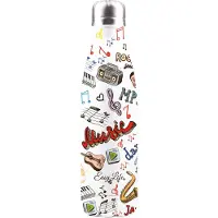 Easy life EasyLife Thermosfles Roestvrij Staal Drinkfles 500ML MUZIEK