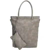 Zebra trends Shopper met Etui Natural Bag Kartel Midden Grijs