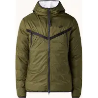 Nike Gewatteerd jack met capuchon en ritszakken - Groen - Maat XL