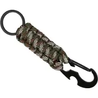 LGT JWLS Sleutelhanger Groen Grijs Paracord met Ring en Musketon