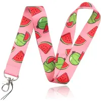 LGT JWLS Sleutelkoord of Tassenhanger met Meloenen Print Rose