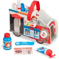 Melissa & Doug Paw Patrol Marshall's Wooden Rescue Caddy - marshall - houten voertuig - paw patrol - speelgoedvoertuig
