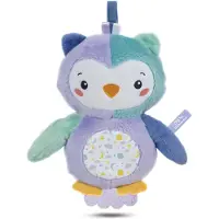Clementoni knuffeluil Play With Me Goodnight 24 cm blauw/paars