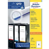 Avery Zweckform ordnerrugetiketten, wit, L4761, 400 etiketten/pak