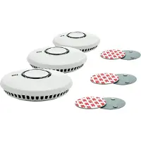 Fireangel ST-622-DET rookmelders + montageset magnetisch, set van 3 stuks - Incl. batterij (10 jaar)