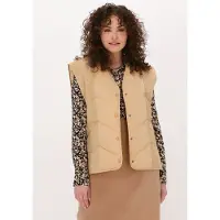 Another Label Dames Jassen Eira Vest - Zand - Maat L