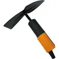 Fiskars Quikfit Schoffel - Dubbele Tuinhak - Staal Tuingereedschap - Onkruidverwijderaars