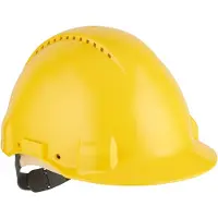 3M Peltor G3000DUV-GU Veiligheidshelm Met Pinlock - Geel - Leren Sweatband