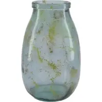 Dijk Natural Collections Dijk Natural Collections-Vaas gerecycled glas-Grijs-18x28