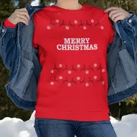 B&C Kersttrui Rendieren - Met tekst: Merry Christmas - Kleur Rood - ( MAAT XL - UNISEKS FIT ) - Kerstkleding voor Dames & Heren