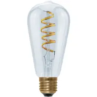 Segula LED Rustika 6W Curved Plus Spiral clear - 290lm 2200K - Dimbaar