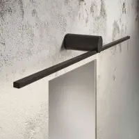 OLEV Design wandlamp Slight AP, zwart, Hal, metaal, Design, Wandlamp design