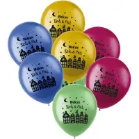Folat Sinterklaas Welkom Sint en Piet ballonnen - kleurenmix - 12x stuks - 30 cm - Sinterklaas feestballonnen