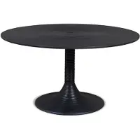 Bold Monkey Hypnotising Round Coffee Table Black