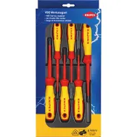 Knipex VDE Schroevendraaierset Plat, Kruiskop Phillips, Kruiskop Pozidriv
