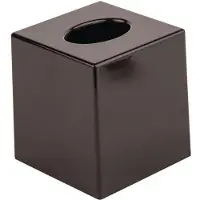 Bolero Zwarte vierkante tissue box