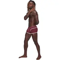 Male Power Mini Short - L burgundy Medium