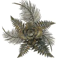 Boltze Wanddecoratie - 3d Wanddecoratie - 69x8x52cm - Groen - Goud