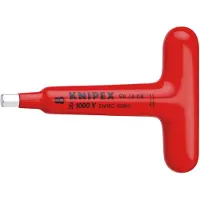 Knipex 981408 Schroevendraaier voor binnenzeskantschroeven | met T-greep | 120 mm | 8 mm | VDE - 981408