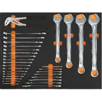 Beta MB12 Zachte foam inlegbak met ringsteeksleutels en waterpomptangen - 024504212 024504212