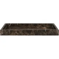 Mette Ditmer Marble dienblad 16x31 cm Bruin
