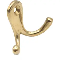 S&B Handdoekhaak dubbel - Messing - H-7563.1