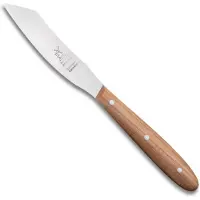 Robert Herder Yatagan Mini Groentemes - Fruitmes - RVS - Lemmet 85 mm - Heft Kersenhout