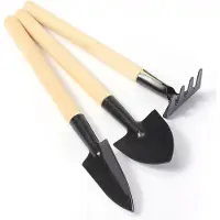 Lambocio 3-in-1 Set Mini Tuin Gereedschap - Miniatuur Tuin Gereedschap - Elegant Tuin Gereedschap - Handig voor in de tuin