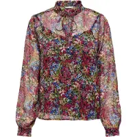 ONLY ONLGABBI L/S TIE TOP PTM Dames Top - Maat S