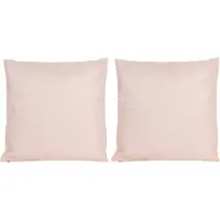 Anna's Collection 6x Bank/sier kussens voor binnen en buiten in de kleur lichtroze 45 x 45 cm - Tuin/huis kussens