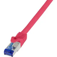 Logilink C6A114S - Patchkabel, ultrakabel Cat.7, afgeschermd (S/FTP), rood, 20 meter - Netwerk - CAT 7 kabel met RJ45-connector