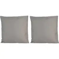 Anna's Collection 8x Bank/sier kussens voor binnen en buiten in de kleur grijs 45 x 45 cm - Tuin/huis kussens
