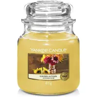 Yankee candle Kamergeuren Geurkaarsen Golden Autumn Classic Medium Glass