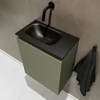 Mondiaz ture 40 cm toiletmeubel army. Eden wastafel urban links geen kraangat