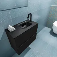 Mondiaz Ada 60cm toiletmeubel urban met wastafel urban rechts 1 kraangat