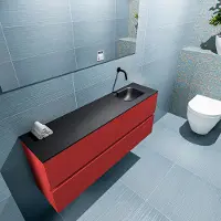 Mondiaz ada 120 cm toiletmeubel fire. Lex wastafel urban rechts zonder kraangat