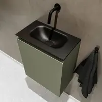 Mondiaz ture 40 cm toiletmeubel army. Eden wastafel urban midden geen kraangat
