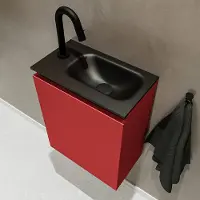 Mondiaz Ture 40cm toiletmeubel fire met wastafel urban rechts 1 kraangat