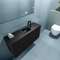 Mondiaz ada 100 cm toiletmeubel urban. Lex wastafel urban midden 1 kraangat