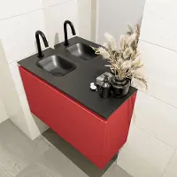 Mondiaz Olan 80cm toiletmeubel fire met wastafel urban links 1 kraangat