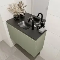 Mondiaz olan 80 cm toiletmeubel army. Lex wastafel urban midden 1 kraangat