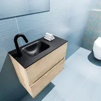 Mondiaz ada 60 cm toiletmeubel washed oak. Lex wastafel urban links 1 kraangat