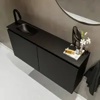 Mondiaz Ture 100cm toiletmeubel urban met wastafel urban links 1 kraangat