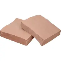 COSY&TRENDY 80x stuks luxe kwaliteit servetten bruin 38 x 38 cm
