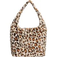 Beagles Fluffy Teddy Shopper Navarra Leopard Beige
