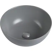 Guido Gusto Waskom Verla 35x35x15cm mat grijs inclusief afvoerplug