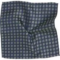 Tresanti | SILVANO | Zijden pochet met bloemenPrint | groen