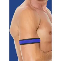 Ouch! Puppy Play Neopreen Armbanden - Blauw